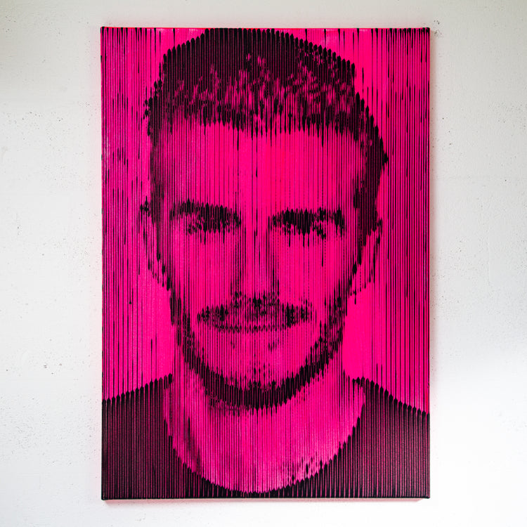 David Beckham - Orģināla akrila glezna